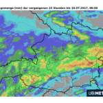 Ubimet Wetter - Niederschlagsmenge - Niederschlagssummen 24-stündig, 09. Juli, 06 Uhr bis 10. Juli, 06 Uhr