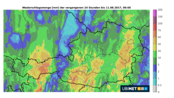 Ubimet Wetter Niederschlag Regen Radar Niederschlagsmenge