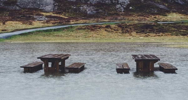 Tief VAIA sorgt für Hochwasser und Sturm