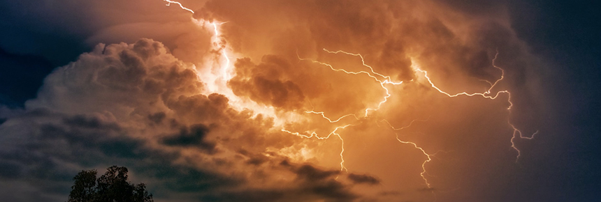 Kräftige Gewitter am Mittwoch brachten mehr als 100.000 Blitze