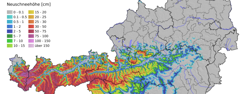 Kaltlufteinbruch bringt in den Nordalpen Schnee bis 1000 m